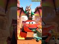 Epic Escape Lighting McQueen Cars Hybrid Dragon Robot Zombie Coffin Dance #mcqueen #shorts