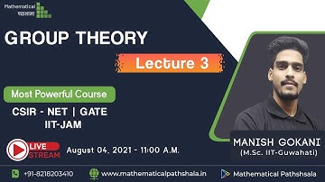 GROUP THEORY LECTURE 3 | CSIR-NET | GATE | IIT-JAM