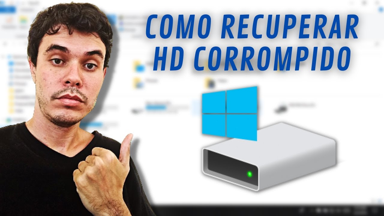 COMO RECUPERAR HD CORROMPIDO SEM PRECISAR FORMATAR - YouTube