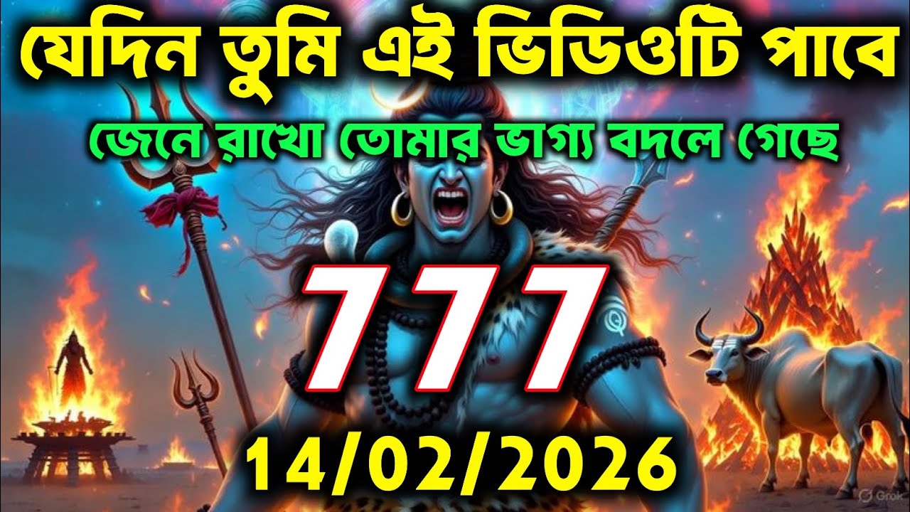 🧿✅14 ফেব্রুয়ারি 2026 সালের মহাদেবজির বার্তা ||Mahadev ka sandesh | Shiv sandesh | Shiv message today