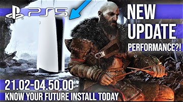 New PS5 Update Improves Performance Version 21.02-04.50.00 Firmware 🎮 PlayStation 5 News 2021