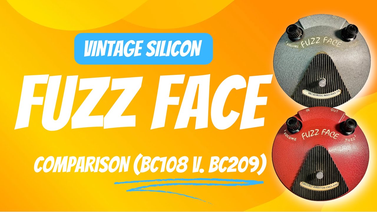 Vintage Fuzz Face Shootout BC108C (1973) vs BC209C (1974) Dallas