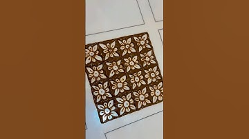 Henna grid tutorial step by step.  ​⁠Day 2 @heenabyputul