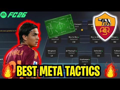 🏆BEST META TACTICS AS ROMA TO DOMINATE IN FC26 - YouTube