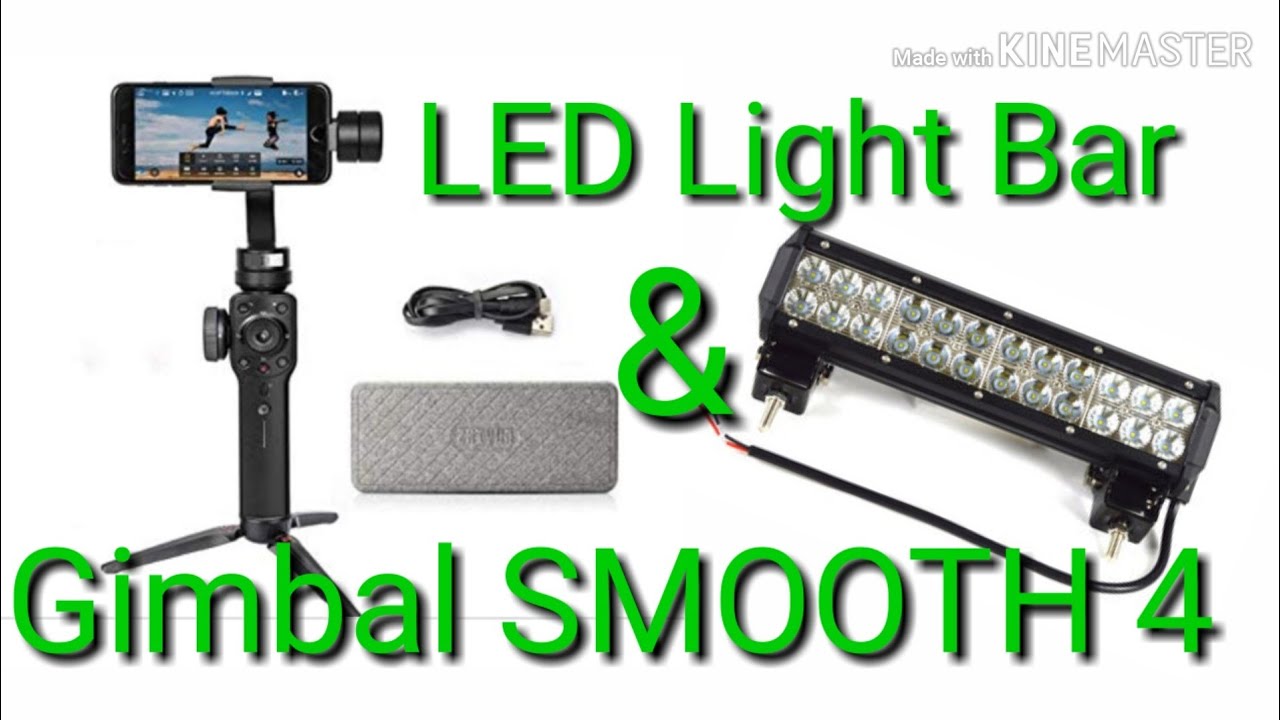 Smartphone Filmerei auf neuen Niveau mit Gimbal und  LED Light Bar auf dem Camper