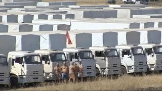 Гуманитарная помощь из РФ остается на границе(, 2014-08-16T14:14:30.000Z)