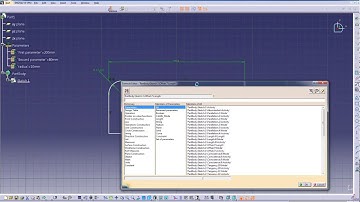 How to define parameters in Catia V5