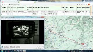 FM DX TR - 010125 - 100.8 Dankó Rádió (HNG) Budapest/Széchenyi-hegy, AHZRT (Bud) 79kW 216km
