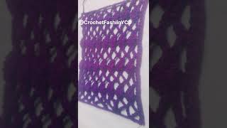 Crochet Mesh Stitch In Display.  Enjoy