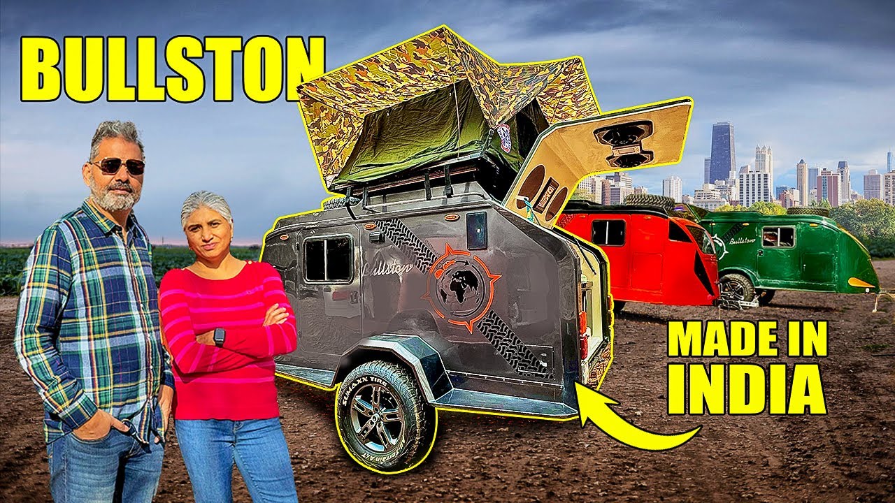 All-New to the USA Bullston Fiberglass Rugged Adventure Teardrop Camping Trailers