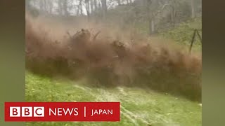 土石流が民家直撃の瞬間、米南東部のハリケーン被害　コミュニティーが「地図から消された」と地元知事