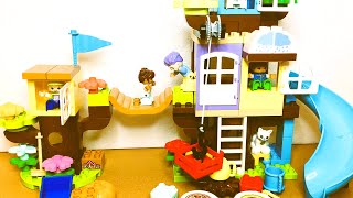 A day in a treehouse with kids | Learn rainbow colors | Lego Duplo 3in1 Tree House 10993 #treehouse