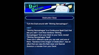 Yu-Gi-Oh! Duel Links - How To Solve The Destruction Geas Duel Quiz? screenshot 1