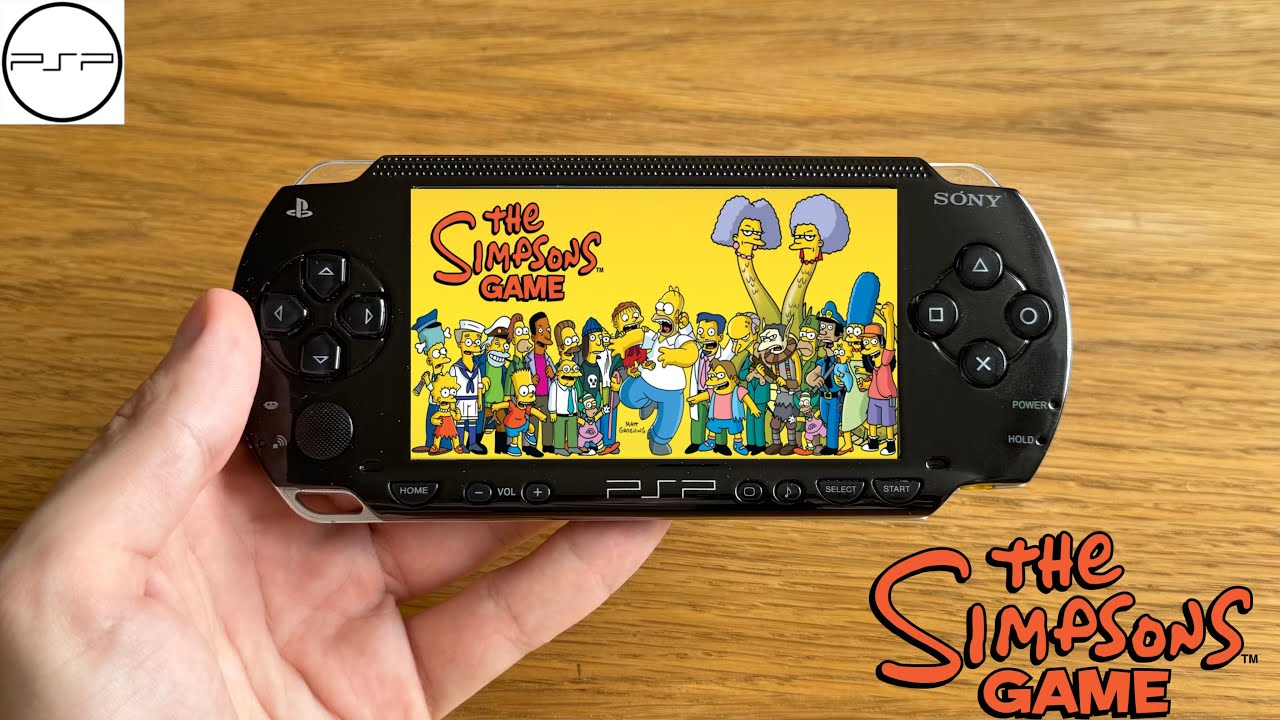 The Simpsons Game / PlayStation Portable (PSP) Gameplay