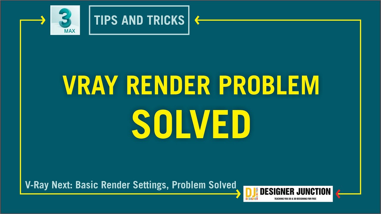 VRAY RENDER PROBLEM SOLVED IN 3DS MAX _ in Hindi / Urdu ( 3ds Max Tips ...