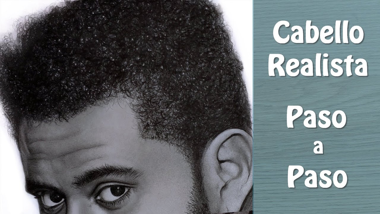 Dibuja cabello realista afro PASO a PASO