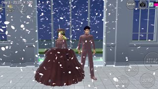 ❤️✨ Deep Maroon Royal Dress Tutorial | Sakura School Simulator 👗