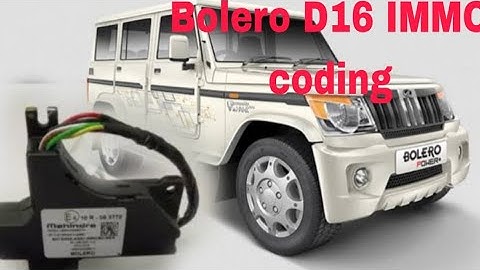 Bolero 2014 model  Lock  set change D16 IMMO coding by xtool