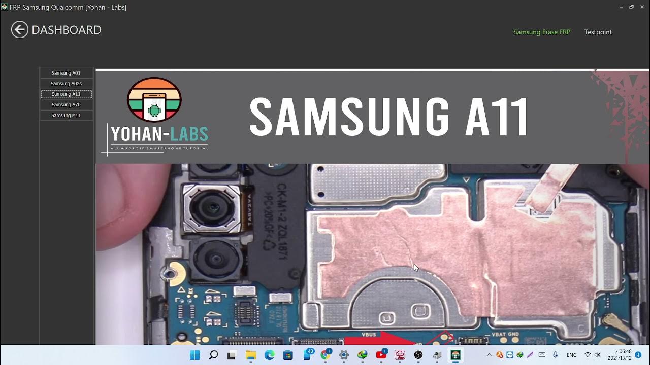 YOHANLABS_V1 A115F FRP REMOVE BY TEST POINT FREE YouTube