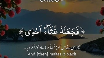 سورة الأعلى... #القرآن_الكريم  #المصحف #الحمدلله #الراحة_النفسية #1million