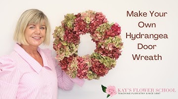 How to make a Hydrangea Door Wreath