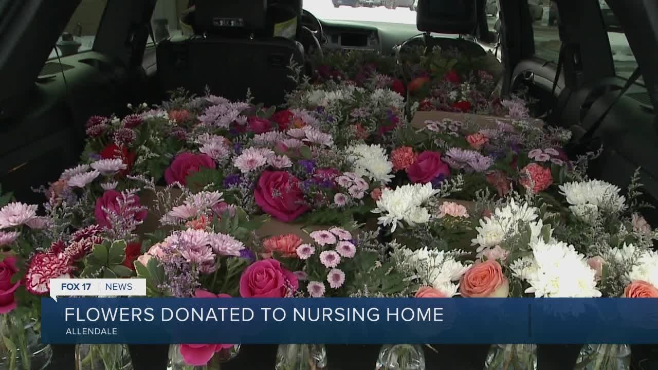 Allendale Florist delivers donated flowers to seniors YouTube