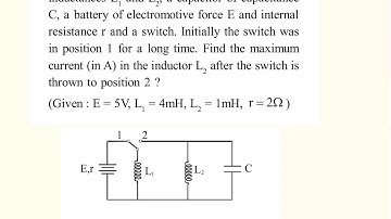 EMI | L-C oscillations based problem solved using analogy with spring block system