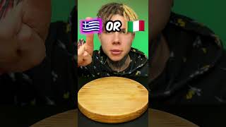 Greece or Italia  food eating asmr