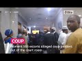 Moment SSS escorts alleged coup plotters out of the court room