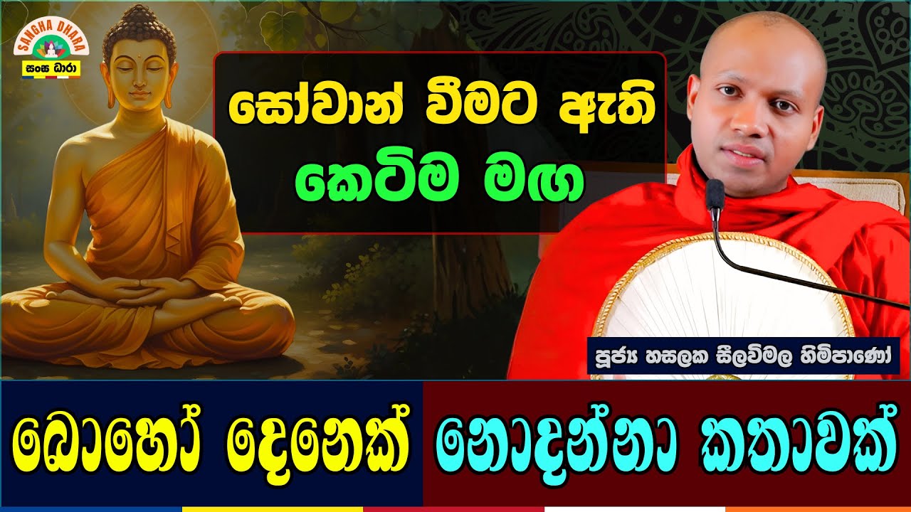 සෝවාන් වීමට අවශ්‍ය පළමු පියවර | Hasalaka seelavimala thero | හසලක සීලවිමල හිමි