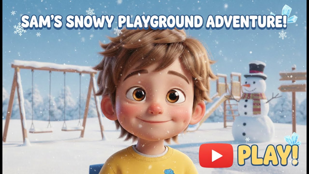 Sam and the Snowy Playground | Winter Fun for Kids