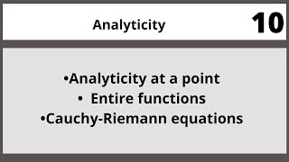 Analyticity|Complex analysis in Hindi Urdu MTH324 LECTURE 10