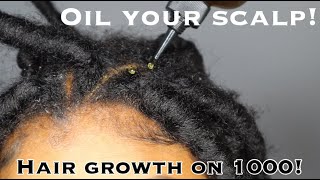 Watch me Oil my Scalp for MAXIMUM hair growth #selfcare