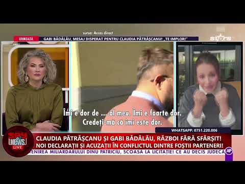 Claudia Pătrășcanu și Gabi Bădălău, război fără sfârșit | Antena Stars