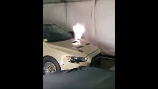 Shooting Flames Lancer Evolution X