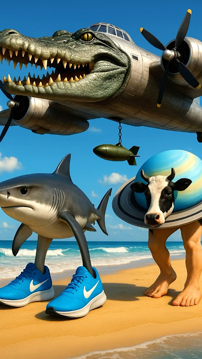 Bombardiro Crocodilo Tralalelo Tralala and La Vaca Saturno Saturnita! #italianbrainrot #memes #funny