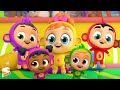 Cinco macaquinhos  musica para bebes  super supremes portugus  desenhos animado  pr escola