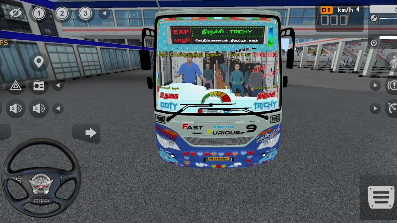 💥New Bus Malang to surabaya drive loading passengers smooth driving game play 😊
