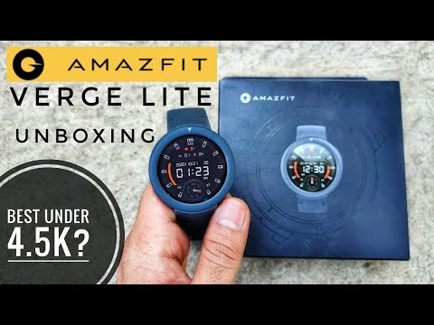 Amazfit verge lite smartwatch unboxing and review!! ⚡⚡
