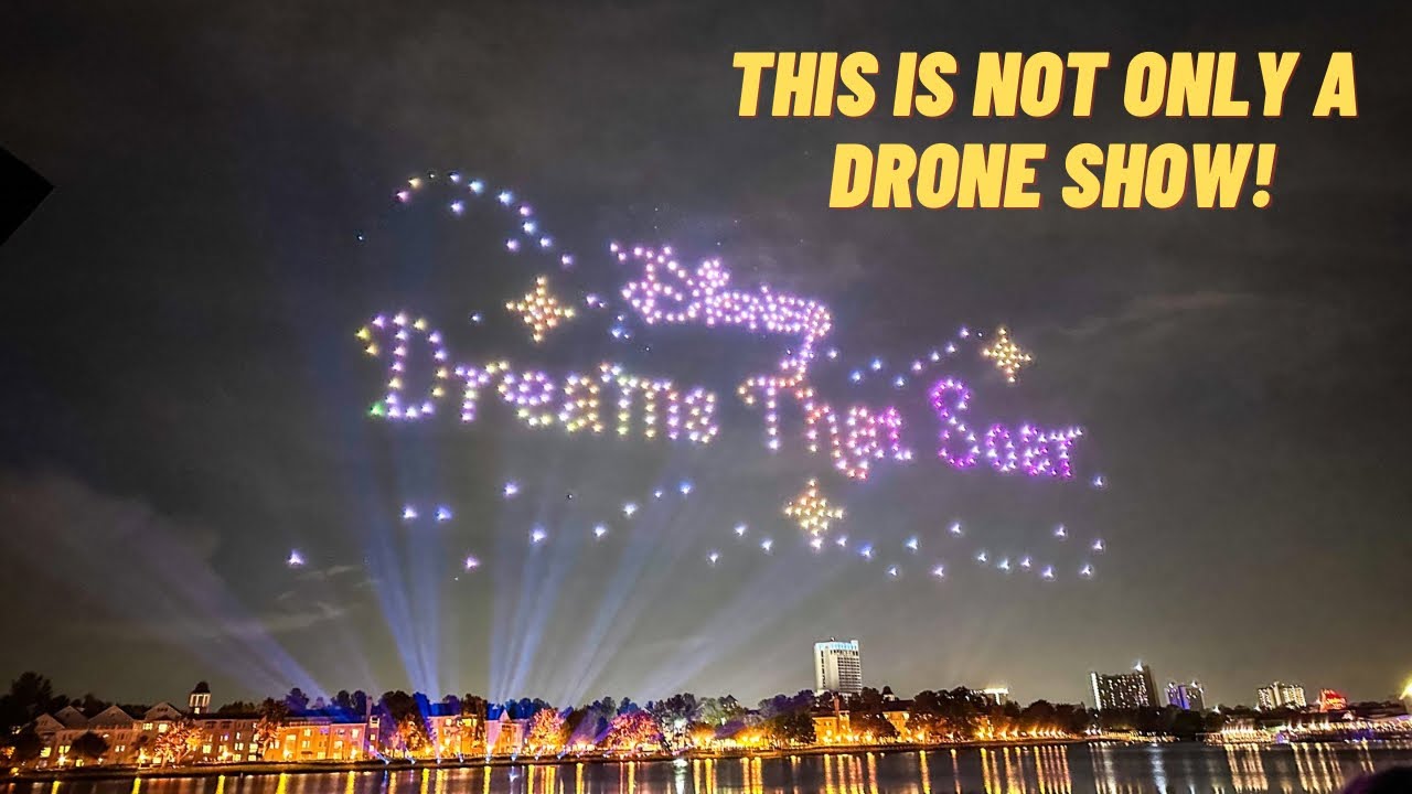 Disney Dreams That Soar Drone Show at Disney Springs Full Showl Walt Disney World l Orlando 2024