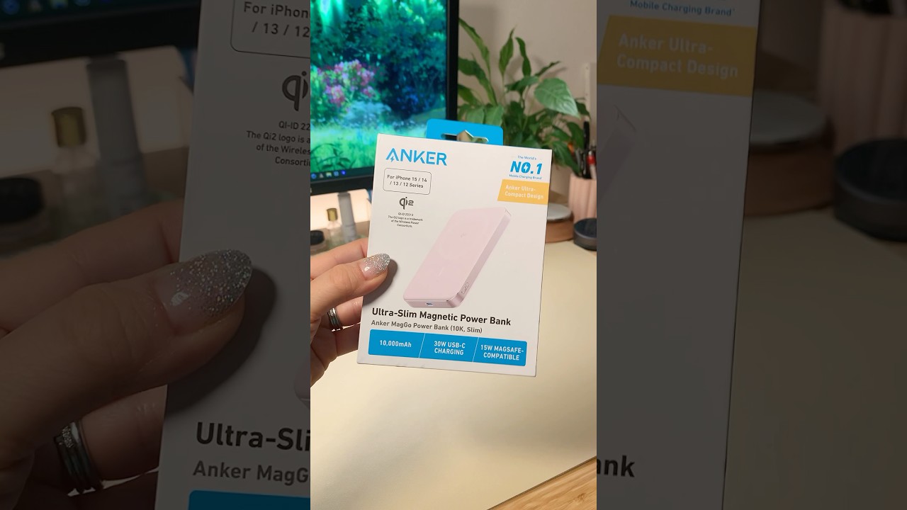 The Ultimate PINK Accessory if you love tech 🎀✨ANKER Ultra-Slim Power Bank 