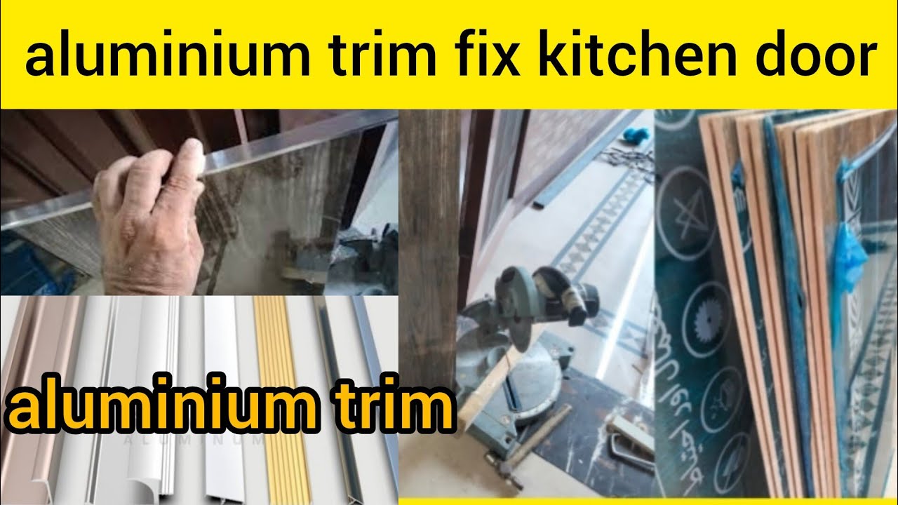 How to fix aluminum t trim fix kitchen door how to make aluminum t trim