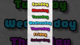 The CORRECT Colors for Every Weekday