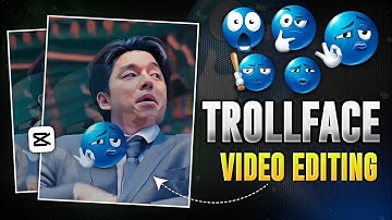 Trending Blue Emoji Trollface Edit In Capcut | Capcut Trollface Video Editing | Trollface Tutorial