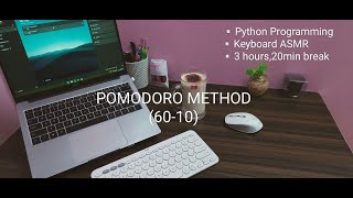Study/Work with me | Pomodoro method⏲️ | Python Programming | 3 hours | 10 min. break