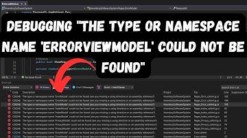 Fix "The type or namespace name 