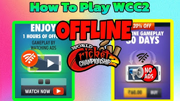 HOW TO PLAY WCC2 OFFLINE  FREE | I AM GAMER | WCC2
