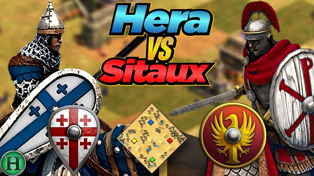 Georgians vs Romans | 1v1 Arabia | vs Sitaux | AoE2