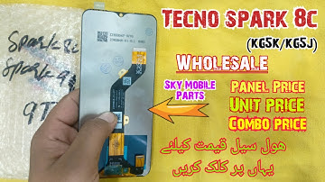 Tecno Spark 8c LCD Panel price | Tecno Spark 8c Display price | Tecno Spark 8c (kg5k) Combo price |