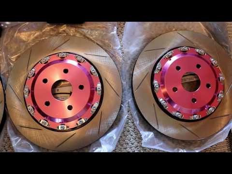 AL Motorsport Big Brake Kit - Front 8 Piston  with 4 Piston Rear Dual Full Floating Slotted Rotors